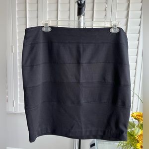 DAISY FUENTES Black Stretch Form Fitting Dress Skirt Size XL